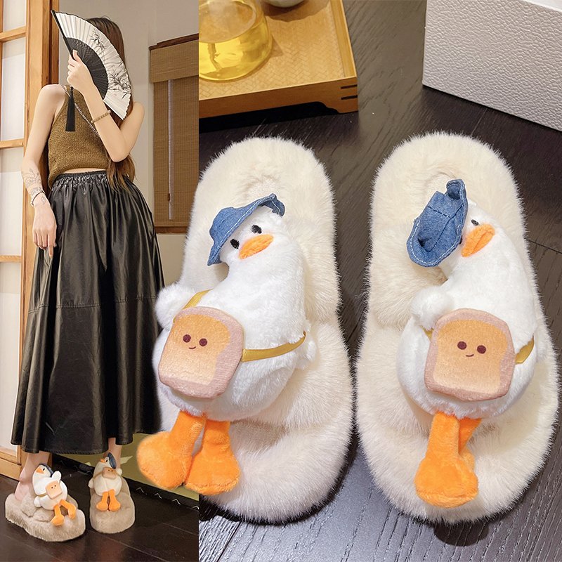 2023一字拖酷酷卡通牛仔鸭