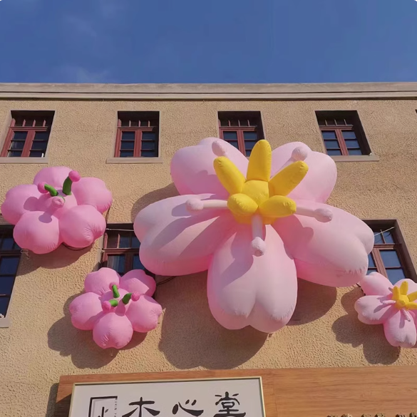 充气花朵气模定制樱花商场网红