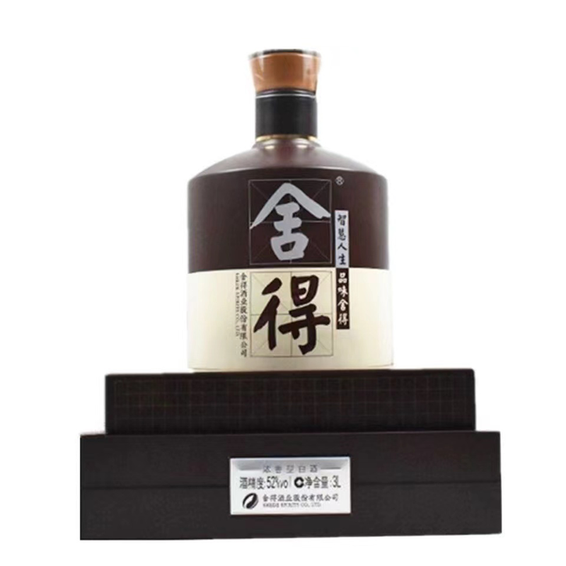 品味舍得 3L 大坛装 52度 6斤装 浓香型白酒 摆柜收藏送礼