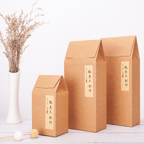 现货简约牛皮纸红枣精品礼盒