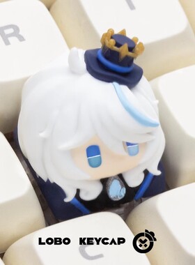 原神芙宁娜键帽个性创意机械键盘十字通用同人个性diy键帽