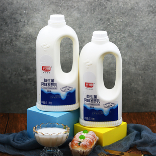 【2桶】光明酸奶原味大桶益生菌风味发酵乳1.1kg*2桶装网红奶