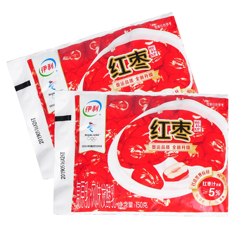 蒙牛金丝小枣红枣风味酸牛奶150g/袋装红枣风味酸奶营养早餐奶