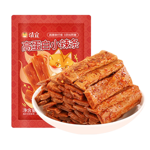清宜辣条高蛋白低脂肪零食0网糖精红素肉办公室宿舍休闲辣味零食