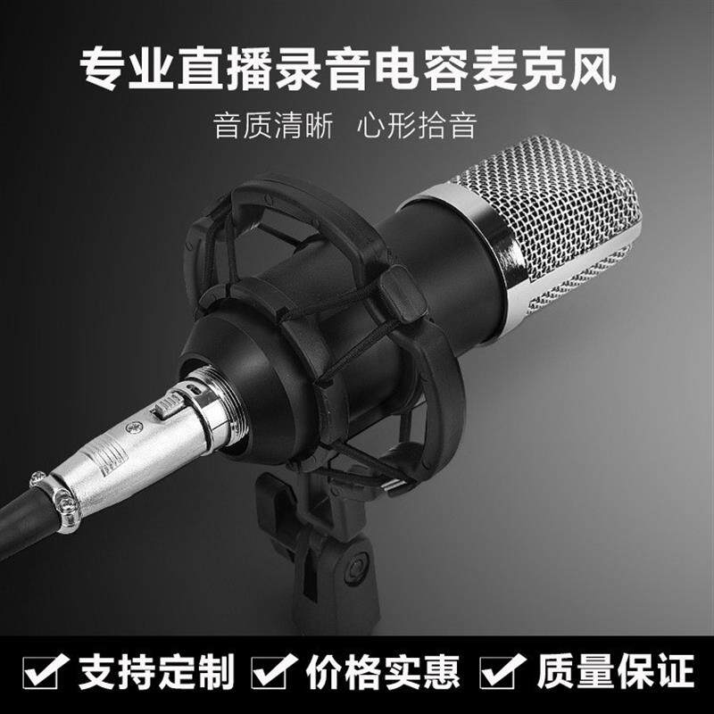 电容麦克风电脑手机声卡唱歌专用录音主播快手直播有线话筒降噪