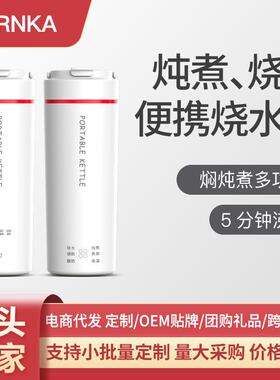 便携式烧水杯可炖煮USB充电加热车载保温杯旅行电水杯小型烧水壶