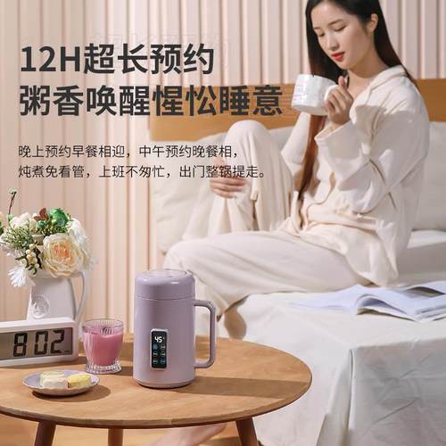 110V小电炖锅美国加拿大北美出国便携办公室煲汤煮粥烧水杯养生壶