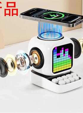 蓝牙音响白噪音助眠智能高音质迷你小音响桌面复古创意送生日礼物