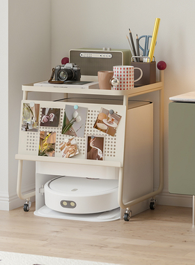 顾得石头扫地机器人上方置物架追觅收纳柜带轮子机器人基站柜云鲸