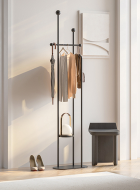 顾得家具卧室简易转角衣帽架轻奢家用客厅挂衣架落地床边放衣神器