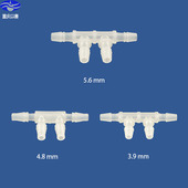 以赛塑料边四通接头软管宝塔接头多通水管硅胶管分流器塑料接头