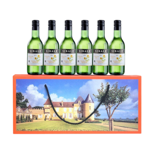 CMP巴黎庄园法国进口欢乐时光干白葡萄酒187ml 宴会送礼 6瓶礼盒款