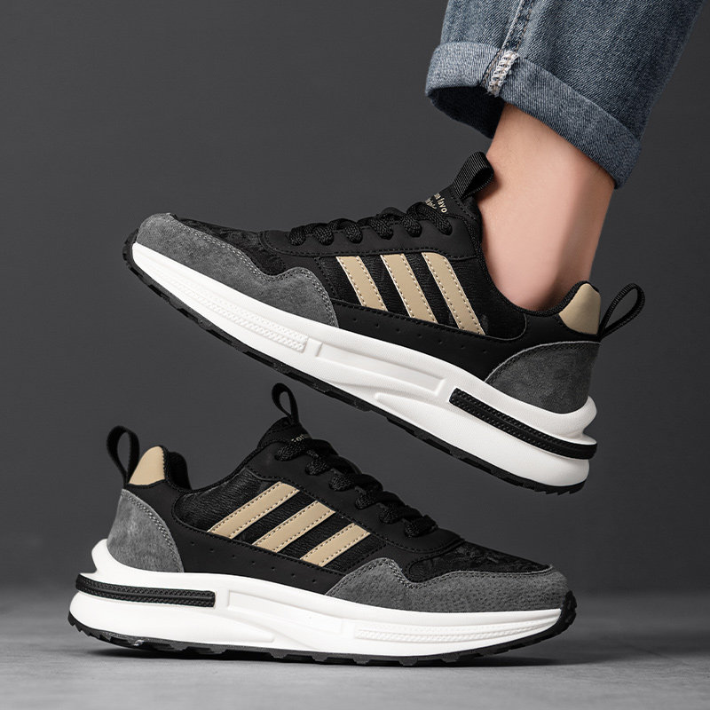 男鞋散步旅游复古休闲阿甘鞋男款夏季网面透气软底户外黑色运动鞋,流行男鞋,时尚休闲鞋,淘宝优惠券,粉丝福利购,淘宝优惠卷