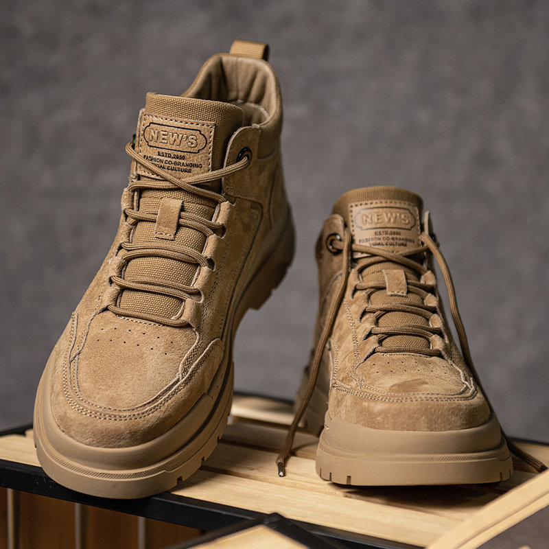 英伦风马丁靴男士真皮复古2026新款中帮短靴工装风休闲登山户外靴,流行男鞋,马丁靴,淘宝优惠券,粉丝福利购,淘宝优惠卷