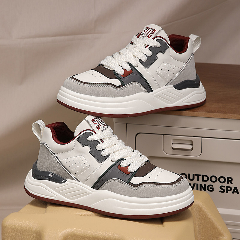 男鞋高品质吸膜底小白鞋潮流拼色运动休闲板鞋男士高级感百搭鞋子,流行男鞋,休闲板鞋,淘宝优惠券,粉丝福利购,淘宝优惠卷