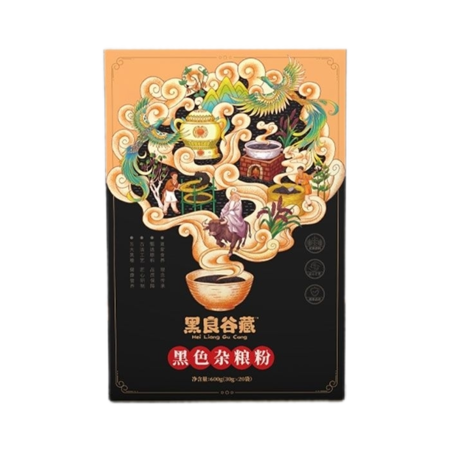 一吃黑黑老宋黑良谷藏黑色杂粮粉辽宁新包装国粮集团官正品