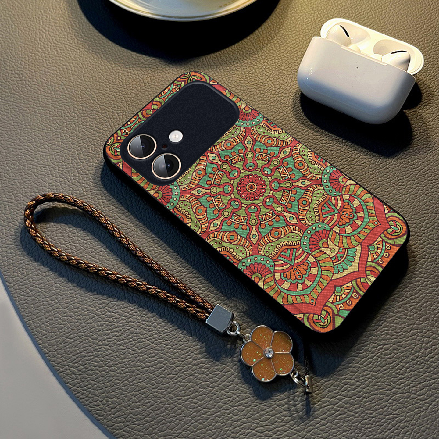 适用苹果手机壳新款全包防摔挂绳