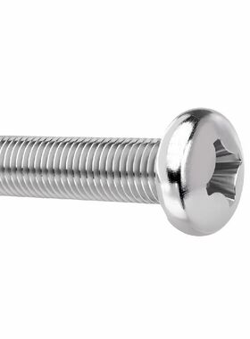 304不锈钢十字盘头螺丝圆头螺钉加长小螺栓开关插座M2M3M4M5M6MM8