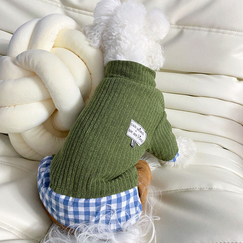 狗狗四脚衣服秋冬款宠物棉衣泰迪比熊雪纳瑞约克夏小型犬幼犬加绒