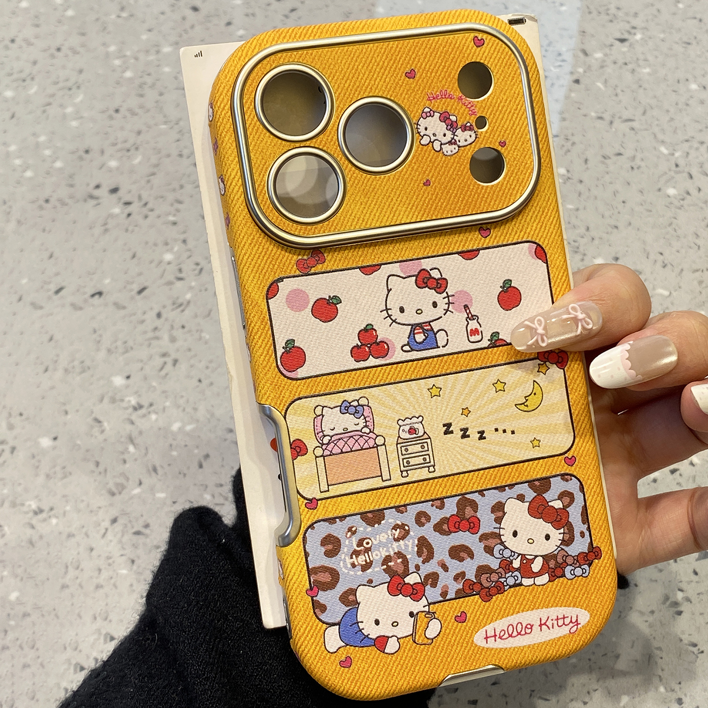 【每日新品】可爱卡通kt猫插画适用于iphone15手机壳苹果17promax保护套14皮纹13全包新款16pro创意max手机套