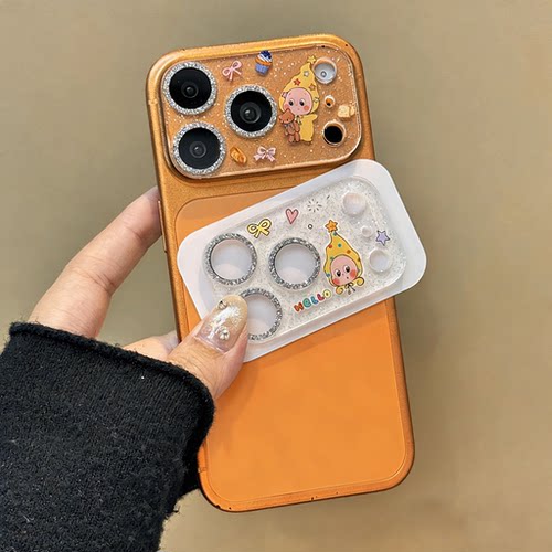 卡通可爱星星人适用iPhone17promax镜头膜苹果17pro手机镜头贴17pm后置摄像头保护盖新款防刮花女款i防摔保护