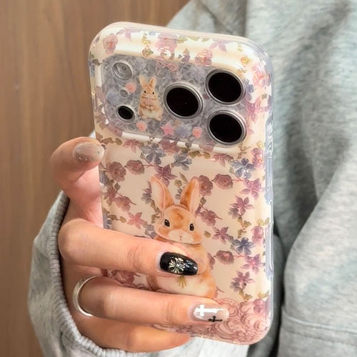 【每日新品】可爱卡通兔子适用于苹果18promax手机壳iphone17pro保护套16/15新款17pm超好看巨好看高级感小众