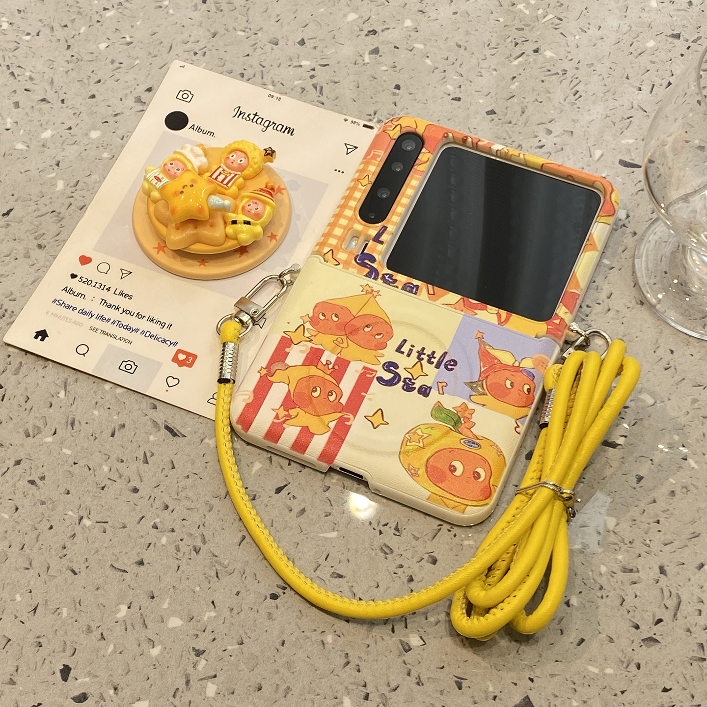 【每日新品】可爱可旋转星星人支架适用华为purax折叠屏手机壳p50外壳Pocket2小米mixflip2三星zflip7磁吸6/5