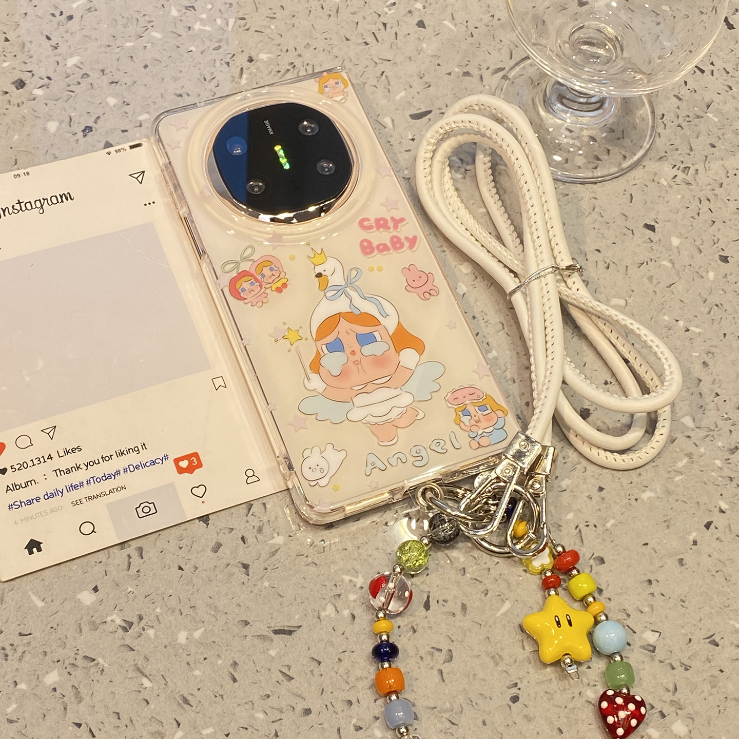 可爱卡通哭娃适用于华为x6手机壳matex5外壳matex6典藏版matex3全包外屏壳x5新款x3折叠屏mate女保护套高级感