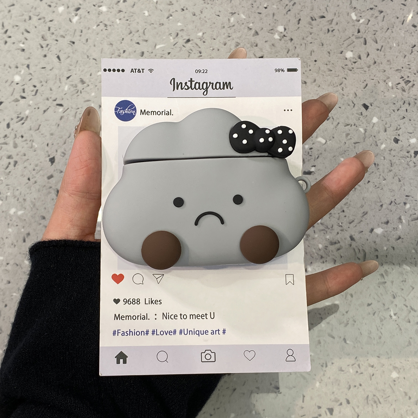 趣味可爱难过乌云适用airpods4保护套airpod3苹果pro耳机壳二代小众无线蓝牙硅胶三代aipods2代airpodpro四代