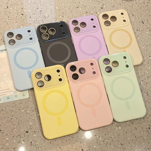 高级感液体硅胶磁吸大视窗适用于苹果17promax手机壳iphone16pro保护套15新款17pm超好看情侣款全包防摔超火