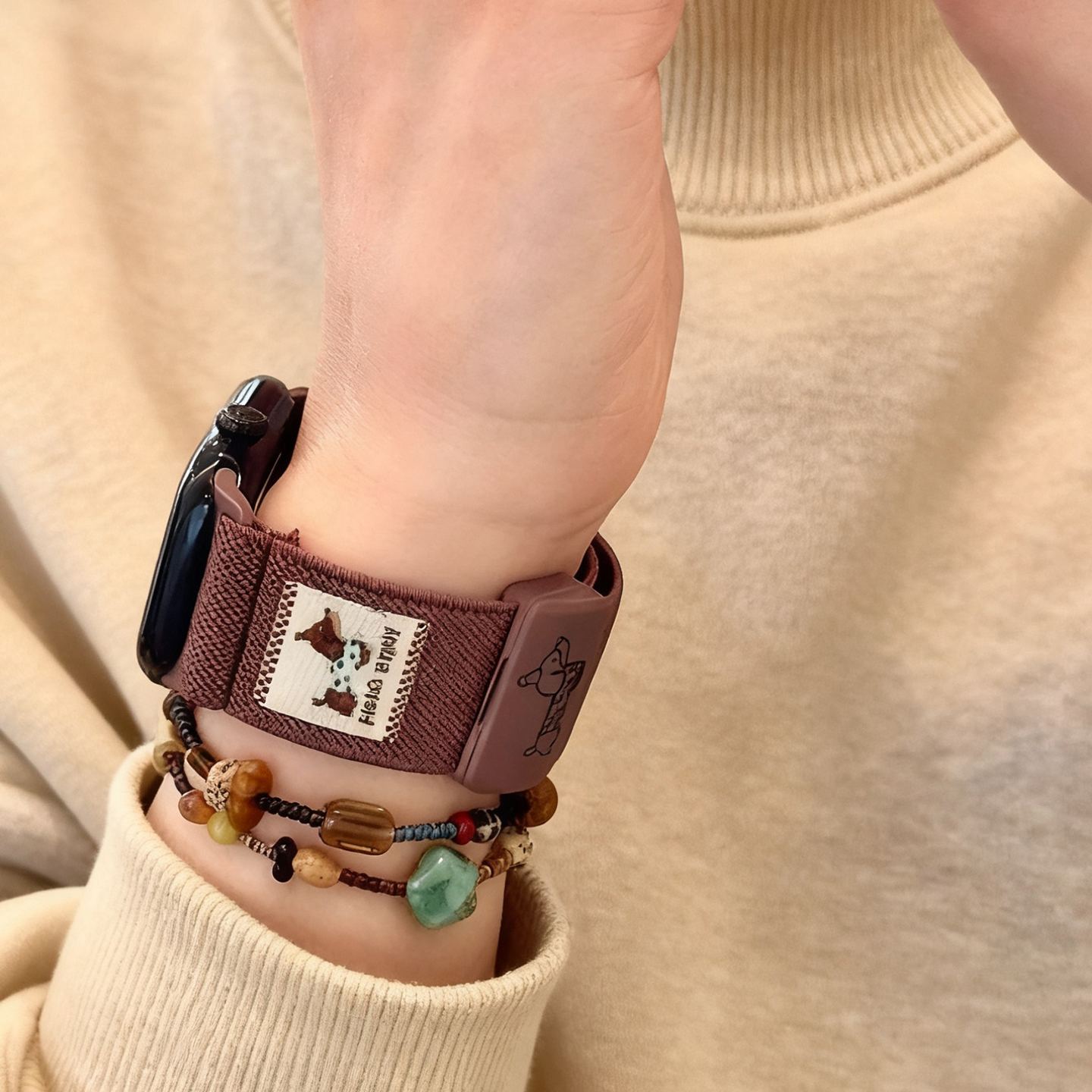 【每日新品】可爱腊肠狗适用s11苹果手表表带iwatch手表带applewatch系列新款s10高级感s9/s8女款ultra3/2/se