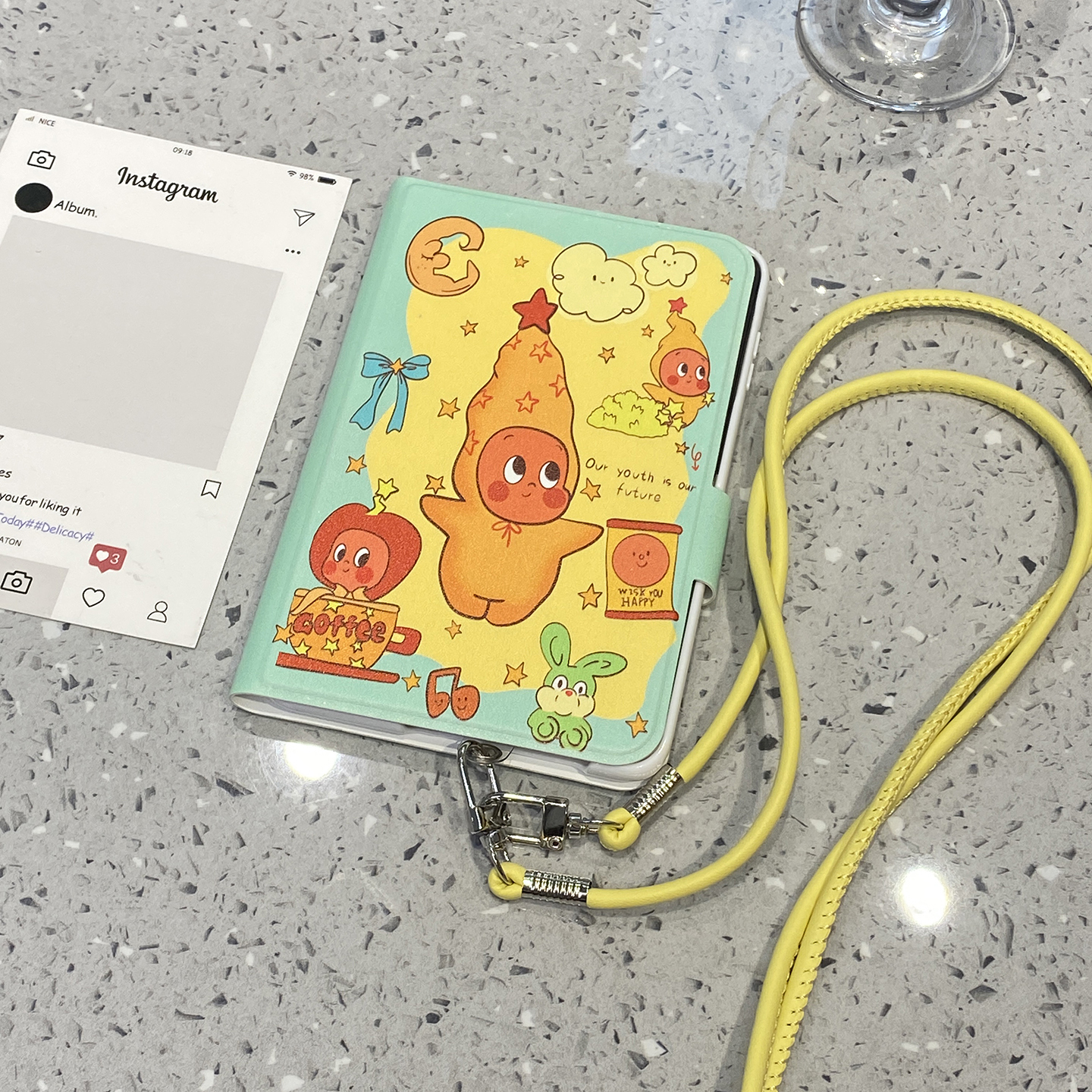 【每日新品】可爱星星人笔记本适用华为purax手机壳Pocket2小米mixflip挂绳pura女x折叠屏s三星zflip7典藏版