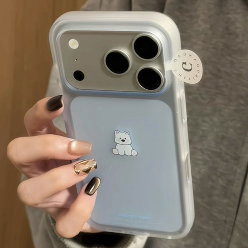 可爱透蓝西高地适用于苹果17pro手机壳iphone16promax保护套15新款max超好看外壳高级感小众女款全包防摔超火
