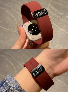 夏日风扇猫咪狗狗适用华为GT5手表watch4/3pro新款透气GT4磁吸硅胶表带GT3运动gt2prowatchgt4高级感腕带小众