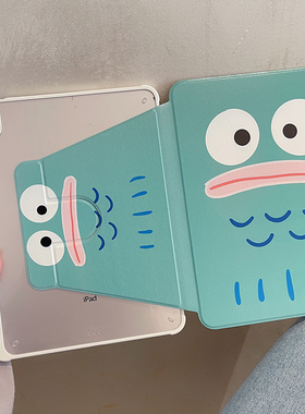 卡通丑鱼汉顿适用苹果ipadair5平板壳ipad10防弯9/8可爱7保护套ipadmini6带笔槽ipadpro11寸pro高级mini/air