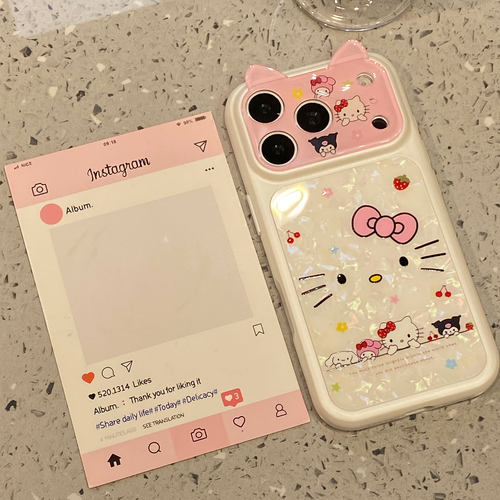 可爱蝴蝶结猫咪适用于苹果17promax手机壳iphone16pro保护套15新款17pm超好看巨好看高级感外壳全包防摔超火