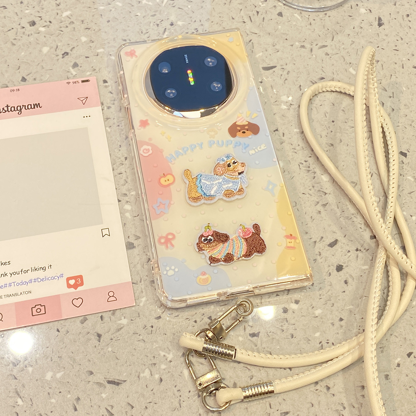 【每日新品】可爱色块腊肠狗适用于华为x6手机壳matex5外壳matex6新款典藏版matex3外屏壳x5超薄x3折叠屏mate