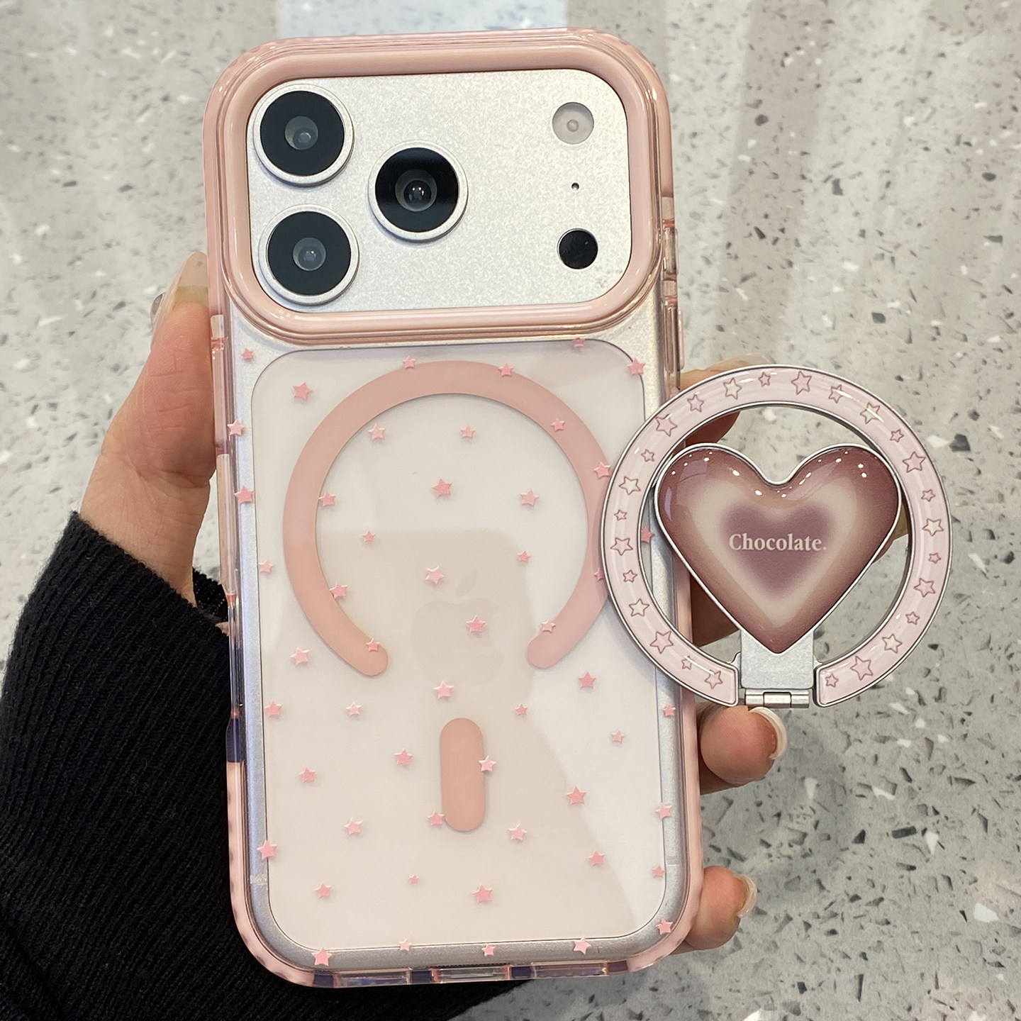 韩系ins甜美粉色星星适用于苹果17promax手机壳iphone14保护套13透明新款16磁吸支架15pro防摔max超火手机套,3C数码配件,手机保护套/壳,淘宝优惠券,粉丝福利购,淘宝优惠卷