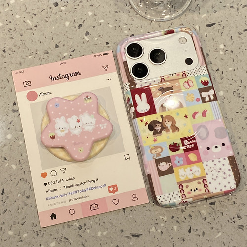 【每日新品】小众创意彩格萌物坊磁吸支架适用于iphone18promax手机壳苹果17pro保护套16防摔15好看17pm新款