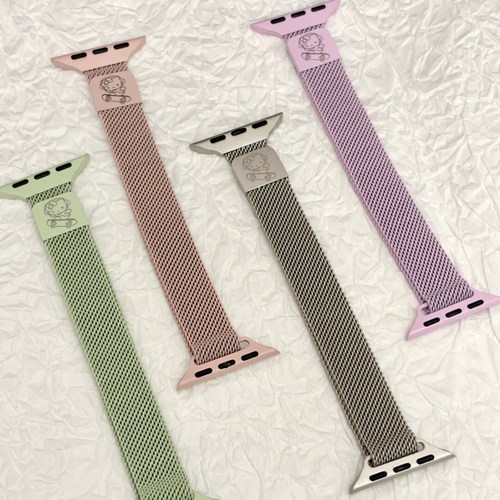 金属米兰尼斯可爱kt猫适用苹果手表iwatch10表带applewatch9表带透气8磁吸S11运动S9高级S8表带S7创意6夏季女