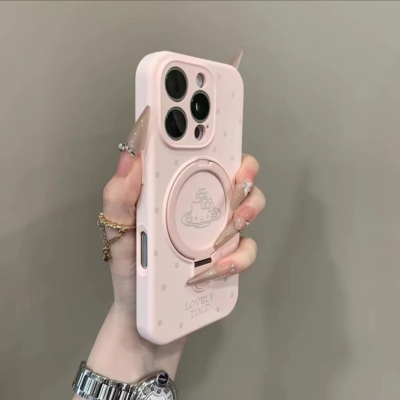 西太后kitty猫磁吸支架适用于苹果15手机壳iphone16pro保护套14液态硅胶13p新款15promax网红12防摔max女plus