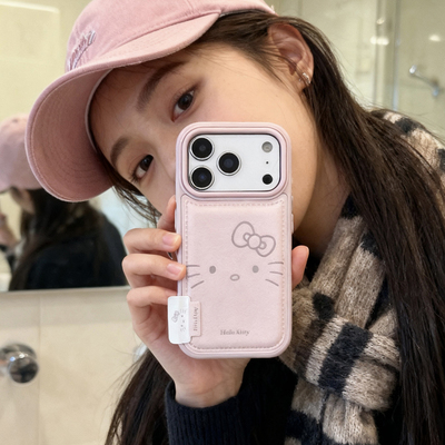 日韩可爱粉色蝴蝶结hellokitty适用于iphone17promax手机壳苹果16保护套14少女13新款15pro个性max网红手机套