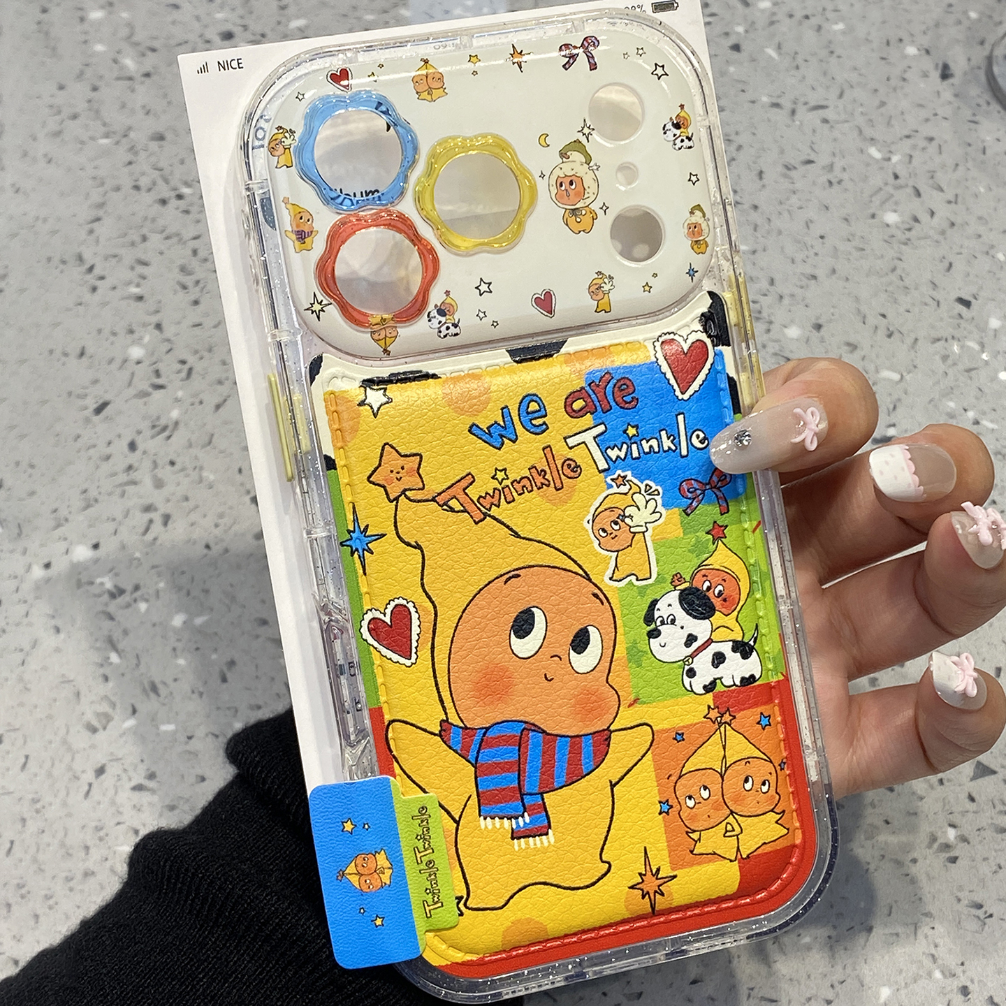 【每日新品】趣味围巾星星人插画适用于苹果17promax手机壳iphone15保护套14全包13新款16女15pro/max手机套