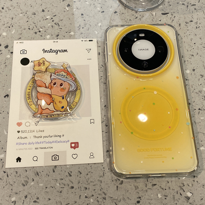可爱卡通星星人磁吸支架适用华为mate80promax手机壳mate70pro超好看mate60新款p80外壳pura70女高级感小众款