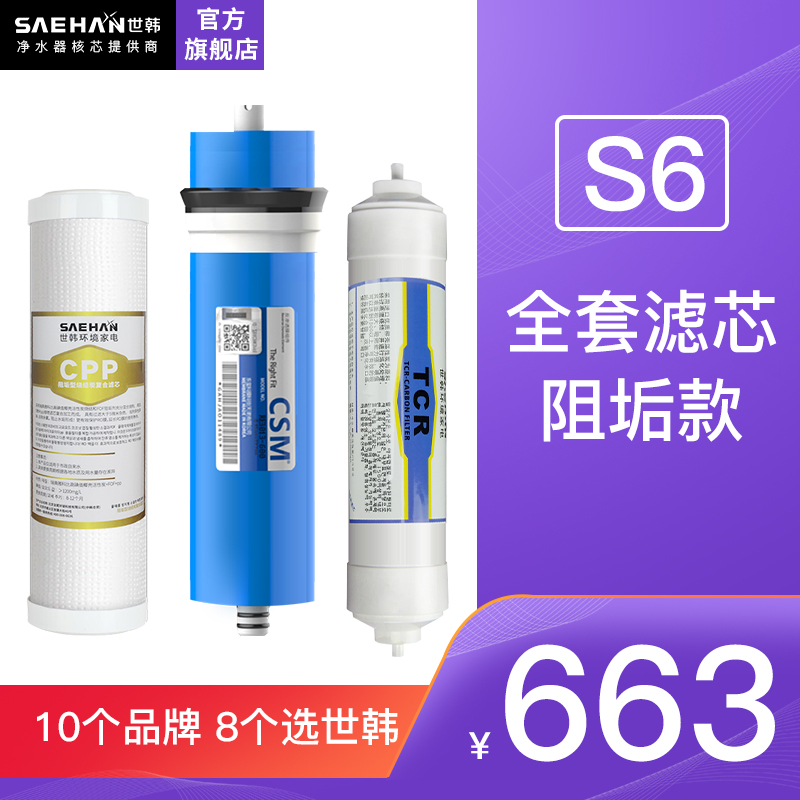 世韩S6全套滤芯阻垢套装