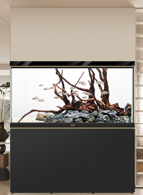 睿美1号系列新款朗轩水族箱客厅家用中型隔断办公室大型屏风缸