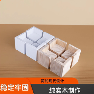 床脚增高神器垫高块实木桌腿沙发支撑脚茶几加高底座定制稳定牢固