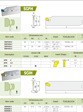 台湾三井切断切槽刀STFH 32-3切槽 切断刀板