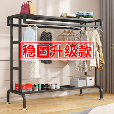 衣架落地挂衣架床边晚上放衣服神器卧室带轮晾衣架衣帽间置物架子