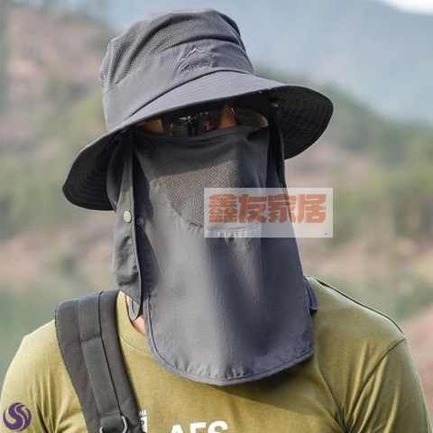 西藏旅游装备帽遮脸脖子全面防护路亚帽子钓鱼帽户外露营郊。